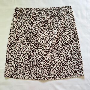 Leopard Print Mini Skirt Stretchy Brown And Pink Y2K 2000s Style